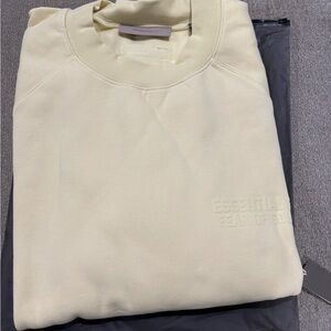 Fear of God Essentials Men's Off-White Crewneck Sweater